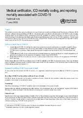You should still follow all other travel recommendations. Medical Certification Icd Mortality Coding And Reporting Mortality Associated With Covid 19 Technical Note 7 June 2020