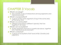 Eoc Ecology Review Chapters Ppt Download