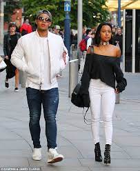 Memphis Depay Spends More Time With Karrueche Tran As He Hits The Shops In Manchester With Chris Brown S Ex Girlfriend Daily Mail Online