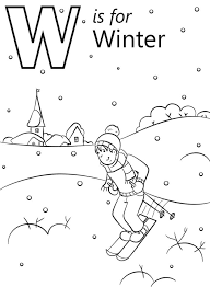 Free, printable coloring pages for adults that are not only fun but extremely relaxing. Winter Letter W Coloring Page Free Printable Coloring Pages For Kids