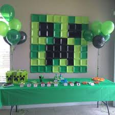 Maybe you would like to learn more about one of these? Use Square Paper Plates For Giant Wall Decoration Minecraft Party Decorations Minecraft Party Favors Minecraft Birthday