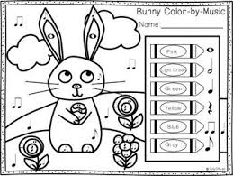Easter Music Worksheets Color By Music And More Great For Subs Music Activities Music Worksheets Music Class Activities