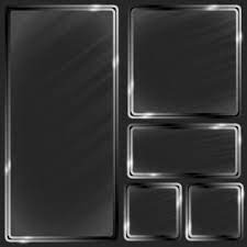 Double Metallic Frame Glass Effect Frame Metal Glass Png And Vector With Transparent Background For Free Download Geometric Background Metal Frame Frame