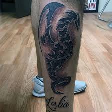 One unique part to try dragon tattoo is an ankle. 60 Tribal Dragon Tattoo Designs For Men Mythological Ink Ideas
