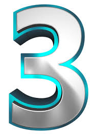 Metallic And Blue Number Three Png Clipart Image Clip Art Clipart Images Free Clip Art