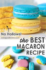 Increase speed to high and gradually beat in superfine sugar, about 1 tablespoon at a time, until the egg whites are glossy and hold stiff peaks, 3 to 5 more minutes. The Best French Macaron Recipe W Video Template Indulge With Mimi