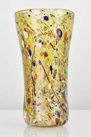 Zecchin Murano Art Glass Vase Murrine Millefiori Art Glass Vase Vintage Art Glass Glass Blowing