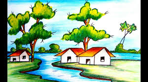 How To Draw A Easy And Beautiful Village Scenery 2017 Youtube Lead singer bart millard, in an interview with kevin davis of new release tuesday, stated that we mercyme wrote the song with our daughters in mind. how to draw a easy and beautiful village scenery 2017