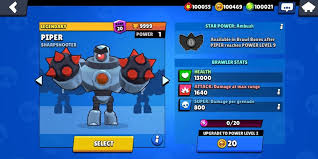 Select the character you want to get. New Method Brawl Stars Mod Robo Piper Disney Coolz