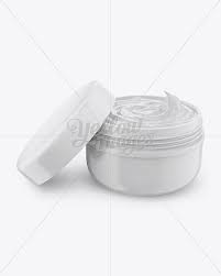Open Glossy Jar W Cosmetic Cream Mockup High Angle Shot In Jar Mockups On Yellow Images Object Mockups High Angle Shot W Cosmetics Cosmetic Packaging Design