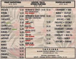 Restaurant menu $$$$ price range per person up to $10. Online Menu Of Thangs French Coffee Bubble Tea Restaurant Honolulu Hawaii 96817 Zmenu