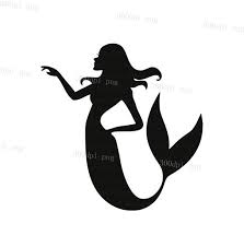 Mermaid Silhouette Digital Clipart Vector Eps Png Files Black Clip Art Images Instant Download Digital Clip Art Clip Art Mermaid Silhouette