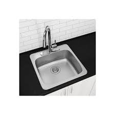 Home depot bathroom sinks top mount stainless steel. Ancona 20 In Topmount Stainless Steel Single Basin Drop In Kitchen Sink With 3 Hole Design Best Buy Canada