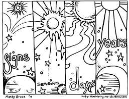 Sun moon coloring pages (with . Creation Coloring Pages God Made The Sun Moon And Stars