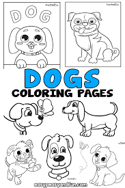 Become a fan on facebook! Dog Coloring Pages 40 Printable Sheets Easy Peasy And Fun
