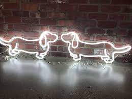 Dachshund Hot Dog Neon Light Art Led Neon Light Art Neon Wall Art Neon Art