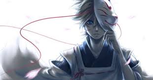 Beautifull Anime Boys With White Hair Google Search Kitsune Mask Anime White Hair Anime Guy