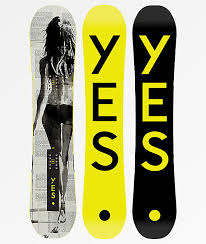 Yes Typo Black Yellow 155 Snowboard