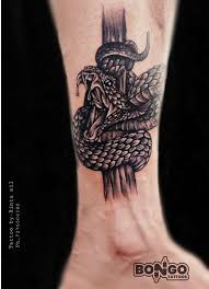 Very realistic red and black snake half sleeve. Bongo Tattoos Realistic Snake Tattoo Done By Rintu Sil Facebook