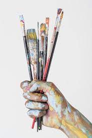 Check spelling or type a new query. Hand Holding Brushes Stained With Paint Paint Brush Art Artist Aesthetic Painter Photography