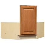Diagonal Corner Sink Base Oak Cabinet-KITCHEN