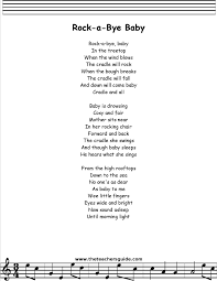 Rock A Bye Baby Lyrics Children Songs Lyrics Nursery Rhymes Lyrics Rhymes Lyrics