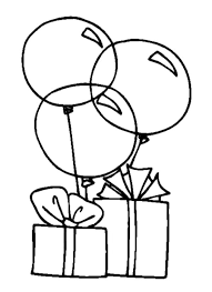 Choose the birthday cake you want to color, print and paint for your enjoyment. Balloons Tied To Birthday Present Coloring Pages Best Place To Color Birthday Coloring Pages Happy Birthday Coloring Pages New Year Coloring Pages