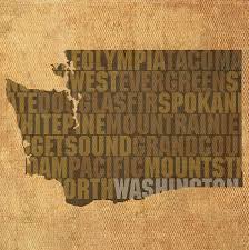 Maybe you would like to learn more about one of these? Washington Word Art State Map On Canvas Mixed Media By Design Turnpike