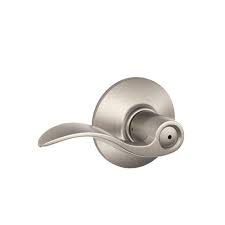 Schlage Accent Satin Nickel Privacy Bed Bath Door Lever F40 Acc 619 Door Levers Accent Doors Door Handles