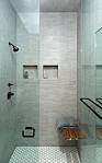 Douche Italienne receveur ultra plat dans salle de bain zen Zen