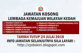 Jobfair @ utc 5.0 tahun 2018 tarikh : Jawatan Kosong Keda 2018