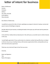 Letter Of Intent For Business Premium Printable Templates Home Title Business Letter Template Letter Of Intent Business Letter Sample