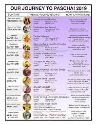 We know that every year in the united states third sunday of 2 may is the official celebration date. Journey To Pascha 2019 Chart Behind The Scenes Gospel Reading Greek Orthodox Church Pascha