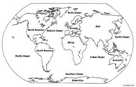 Printable World Map Coloring Page For Kids Cool2bkids World Map Coloring Page World Map Printable Color World Map
