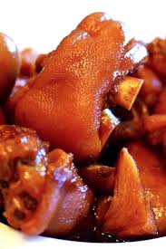 Cover pork cubes with orange juice, onion, and garlic. Braised Pig S Feet Best Pig Trotters Recipe