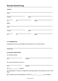 In bezug auf einen immobilienverkauf kann ein vorvertrag sinnvoll sein. Domain Kaufvertrag Pdf Pdf Vorlage Zum Ausdrucken