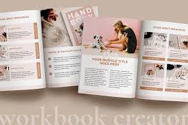 Workbook Creator For Coaches Canva In 2020 Workbook Template Workbook Layout Ebook Template