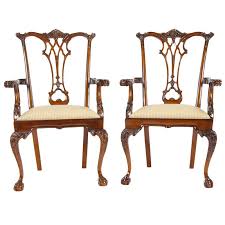 Gothic Mahogany Chippendale Arm Chair A Pair In 2020 Chippendale Chairs Chippendale Chair