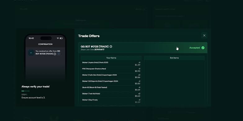 Swap.gg allegedly scammed user for stickers and skins payout