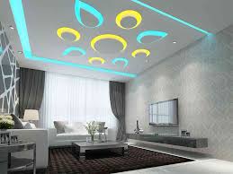 The theme of this room is a mixture of beige and white. Best 50 Pop Ceiling Design For Living Room And Hall 2019