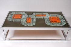 Tiled coffee table with unusual dragon detail @nicolae99678776. 14 Tiled Coffee Table Ideas Tiled Coffee Table Coffee Table Table