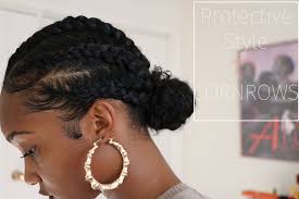You wanna see cute protective styles for natural hair braids? Natural Hair Protective Style Cornrows Tatyana Ali Youtube