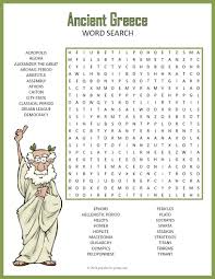 Ancient Greece Word Search Fun Ancient Greece Ancient Greece For Kids Ancient Greece Activities
