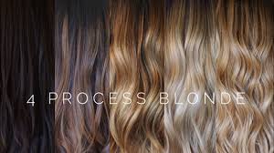 Basically, the color level is the description of how dark the color is and this could range from 1 to 10 where we have 1 as the darkest and 10 as the lightest. 4 Process Blonde Hair Tutorial Youtube