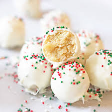 Drop sugar cookies do not require frosting as they are rolled in sugar before baking. Sugar Cookie Truffles Are A Must Try This Christmas It S A No Bake Recipe That Uses Sug Christmas Sugar Cookies Christmas Food Desserts Best Christmas Cookies