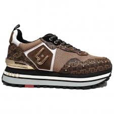 La transparence est le futur. Liujo Basket Wonder Maxi Femme Compense Marron Chaussures Gascrodez
