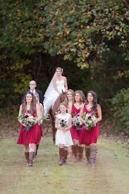 In three words, short is sweet! Short Cranberry Red Bridesmaid Dresses