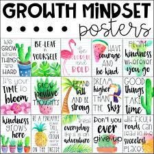 Product Preview Growth Mindset Posters Growth Mindset Classroom Growth Mindset