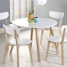 table ronde scandinave avec rallonge 102cm storend table ronde cuisine salle a manger table ronde table a manger avec rallonge