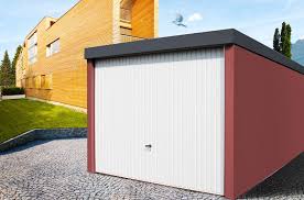 Myport Einzelgarage Rot Garage Fertiggarage Stahlgarage Metallgarage Doppelgarage Einzelgarage Wohnmobil Carav Fertiggaragen Stahlgarage Doppelgarage